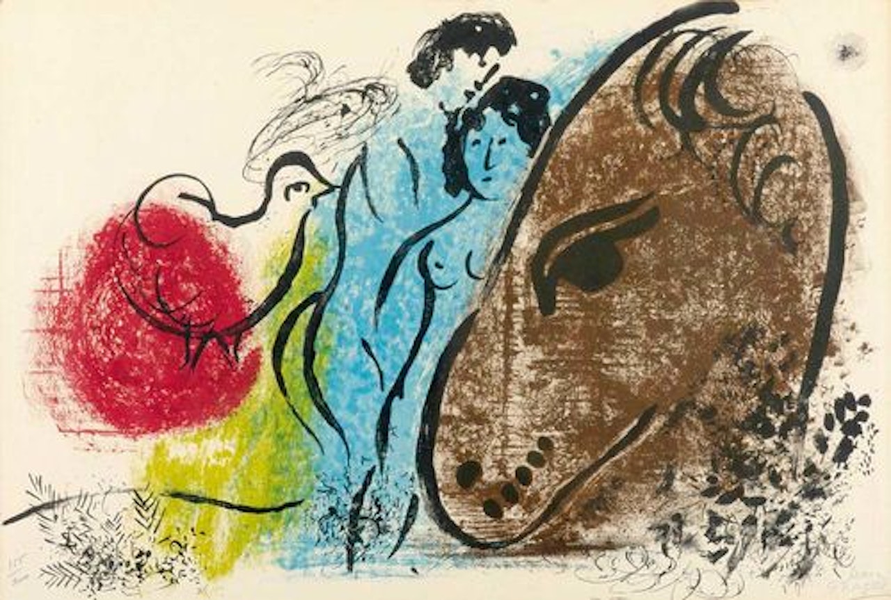 The Brown Horse by Marc Chagall