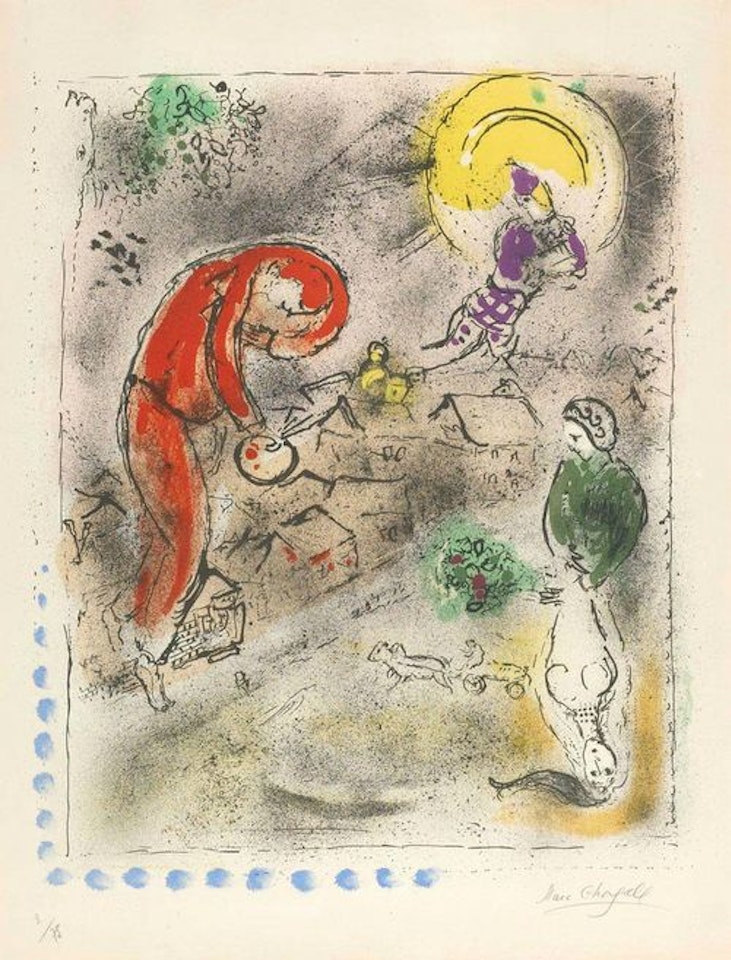 Les toits by Marc Chagall