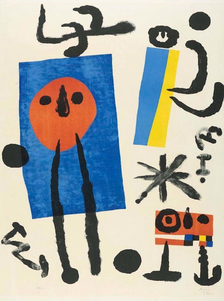 Famille d"oiseleurs by Joan Miró