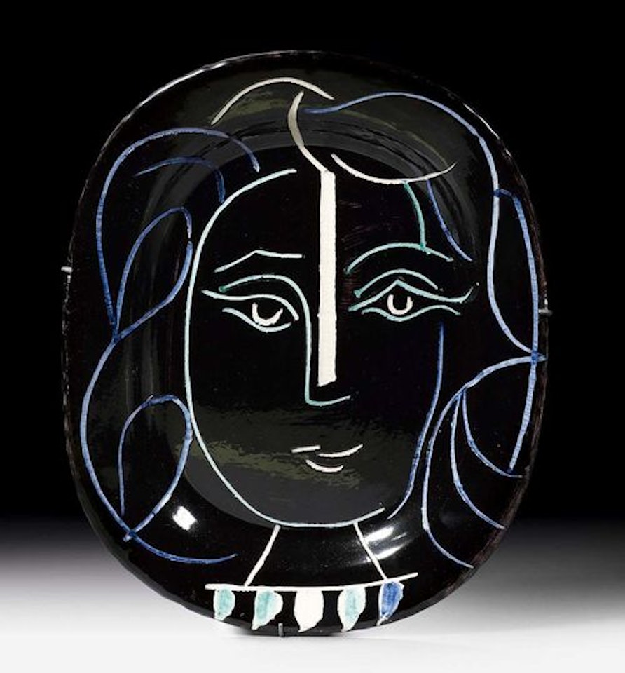 Woman"s face. (Tête de femme) by Pablo Picasso