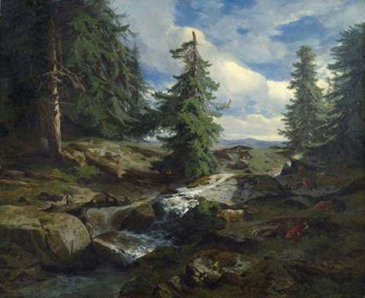 Mountain landscape by Alexandre Calame