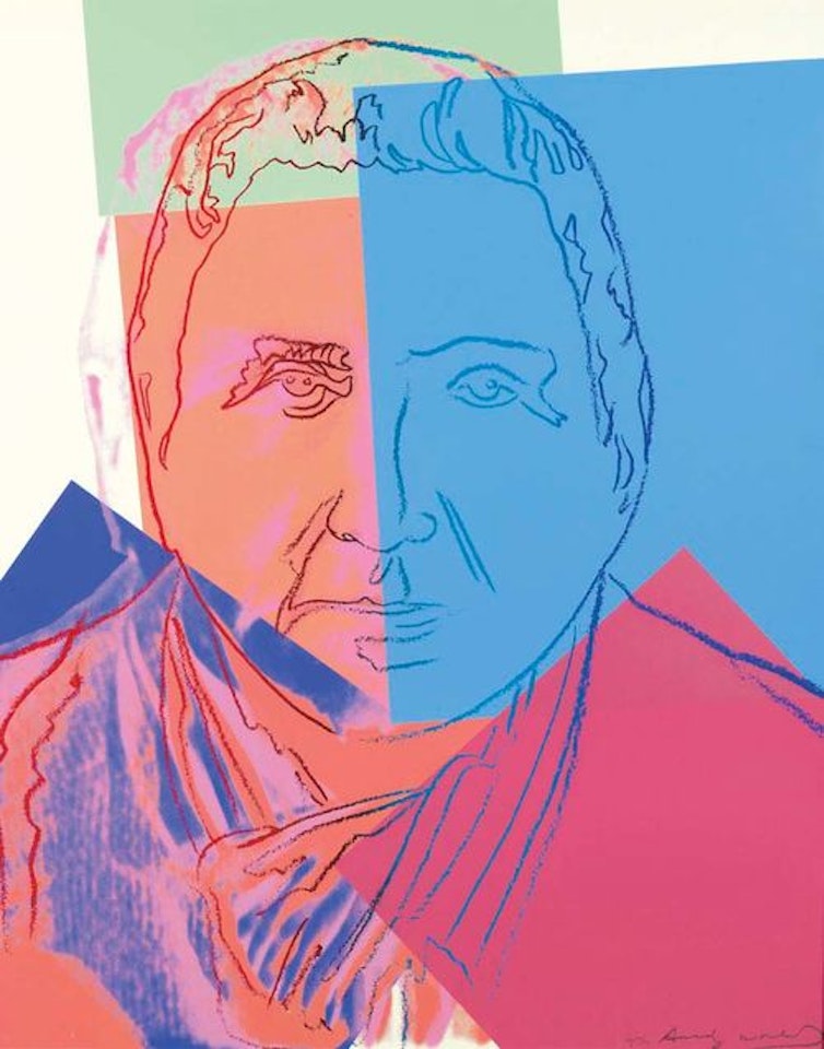 Gertrude Stein (from portfolio "10 portraits of Jews of the 20th Century") by Andy Warhol