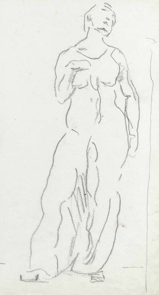 Study of the female figure by Ferdinand Hodler