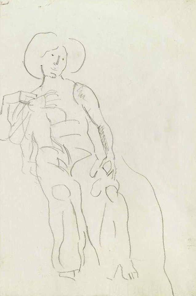 Study of a seated woman by Ferdinand Hodler