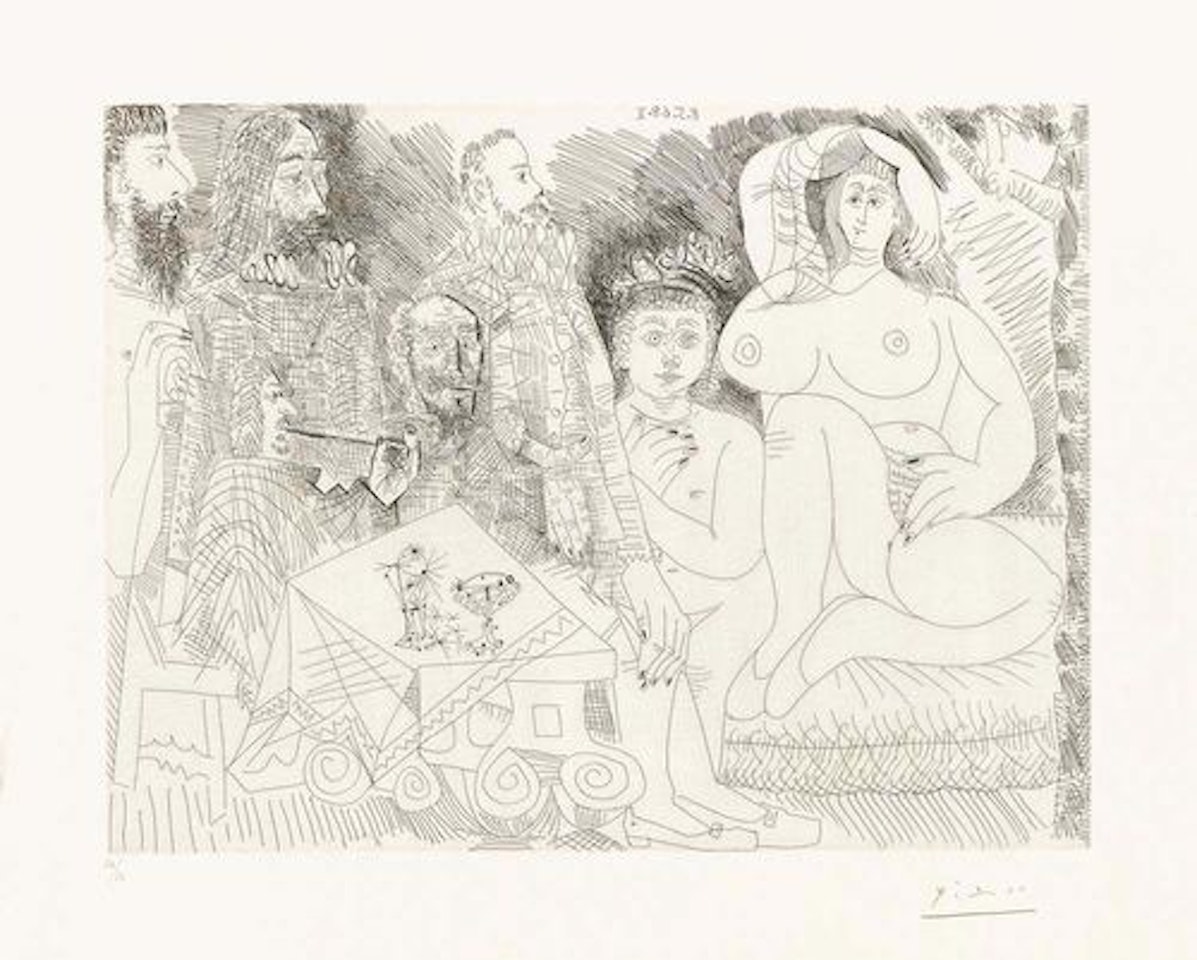 From "347 gravures 1968" sheet 8.5.68 II. by Pablo Picasso