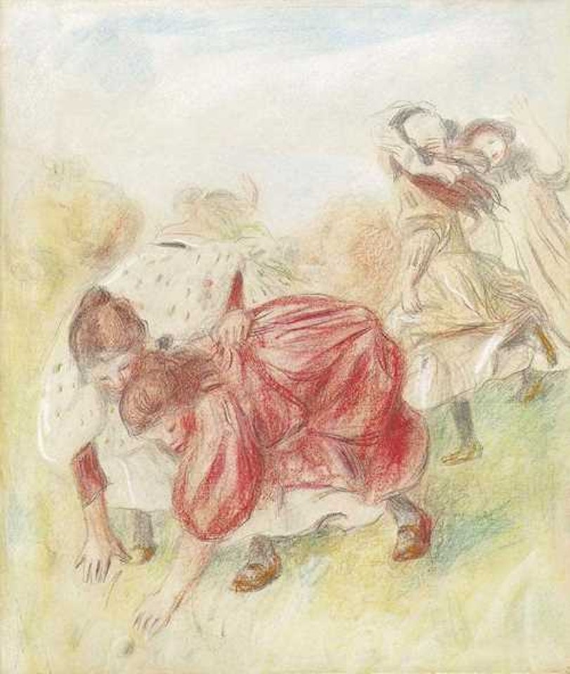 Young girls playing at the ball by Pierre-Auguste Renoir