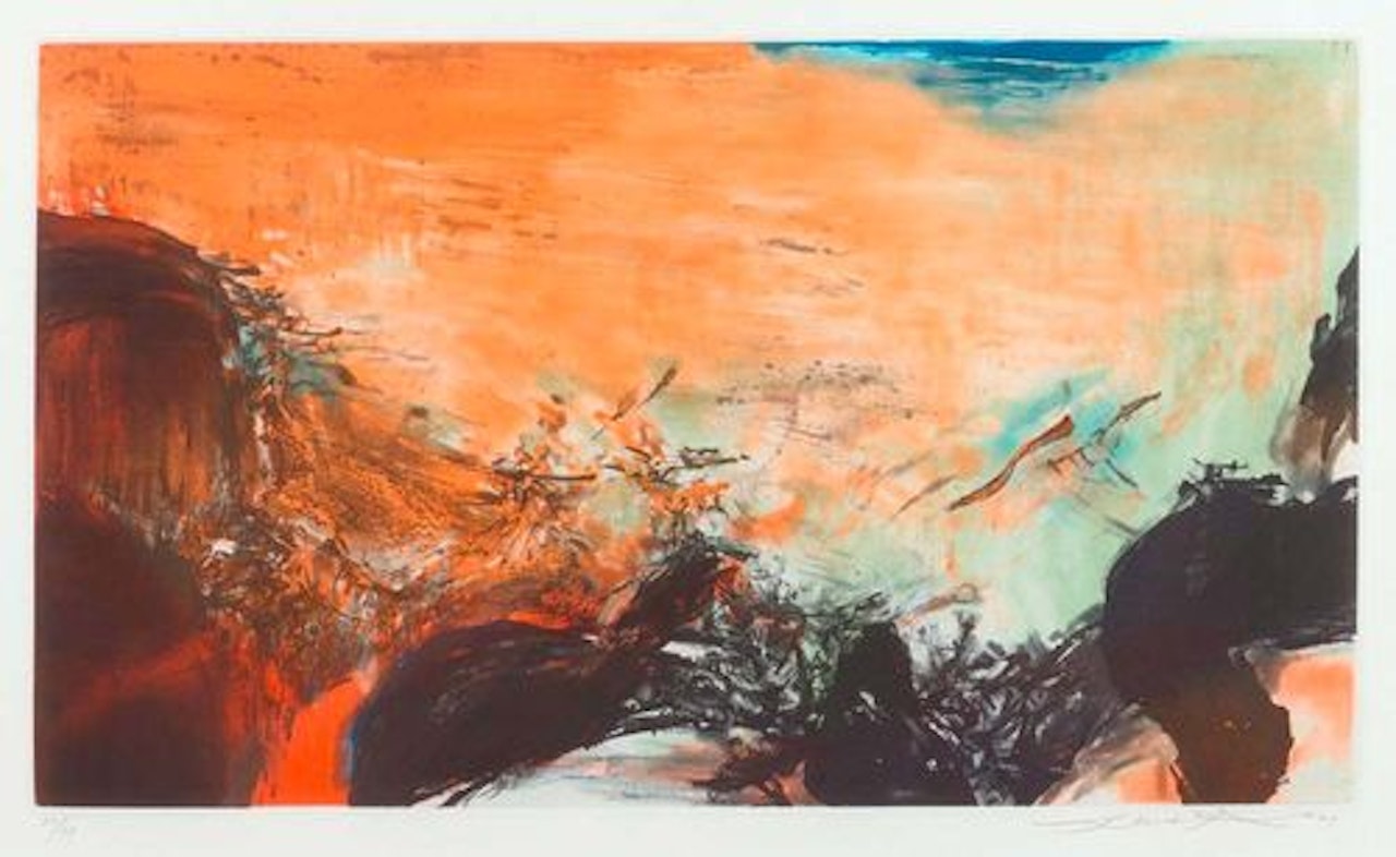 Composition by Zao Wou-Ki