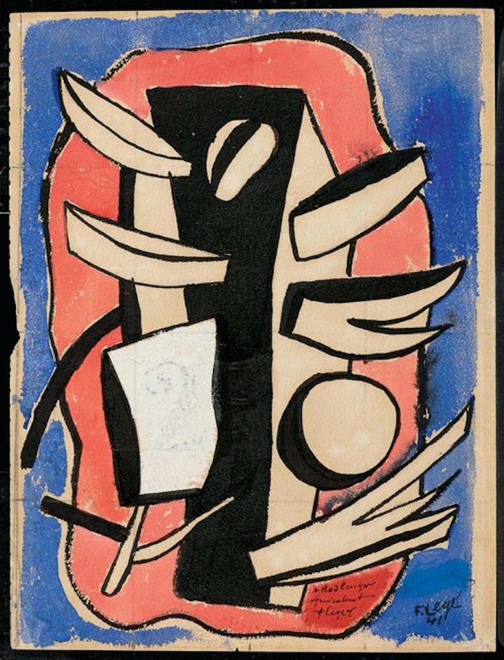Composition (draft) by Fernand Leger