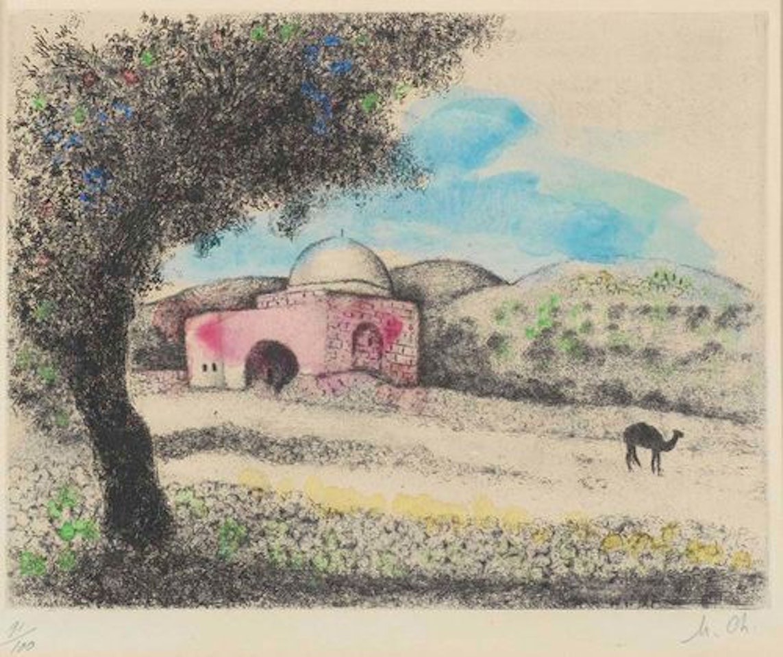 From "Bible". The tomb of Rachel by Marc Chagall