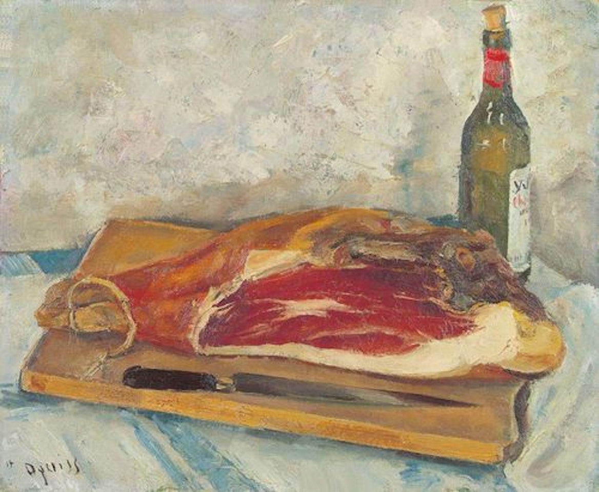 Still life with ham by Takanori Oguiss