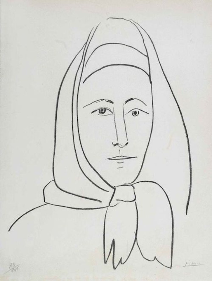 The Spanish woman. by Pablo Picasso