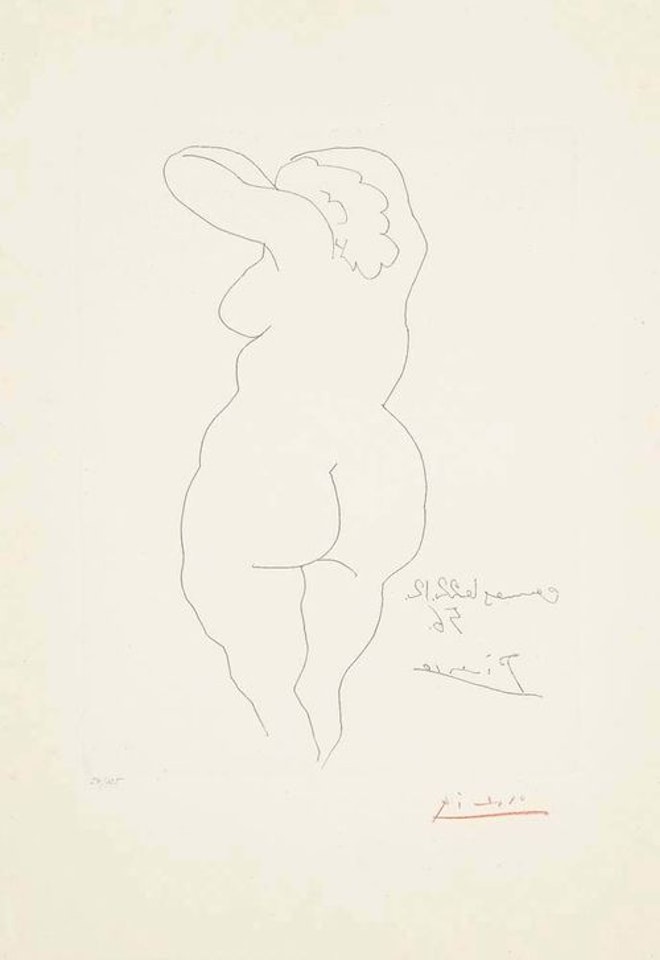 Femme nue de dos by Pablo Picasso