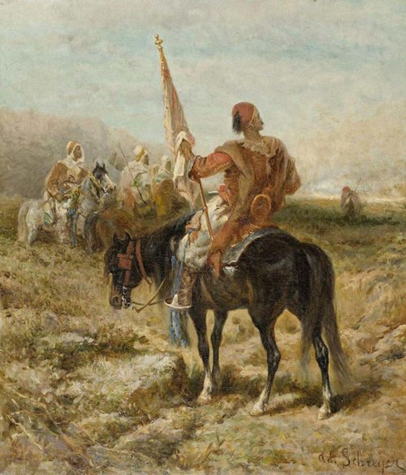 The standard bearer by Adolf Schreyer