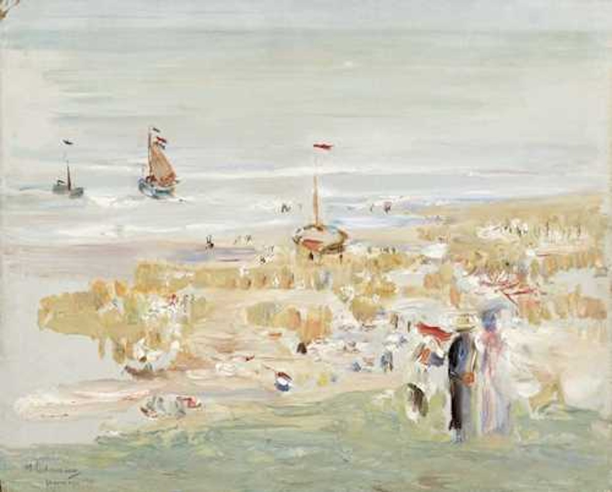 Scheveningen beach by Max Liebermann