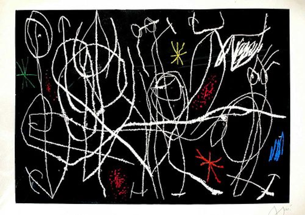 L"invite du dimanche II by Joan Miró
