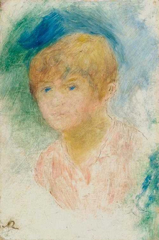 Girl"s head by Pierre-Auguste Renoir