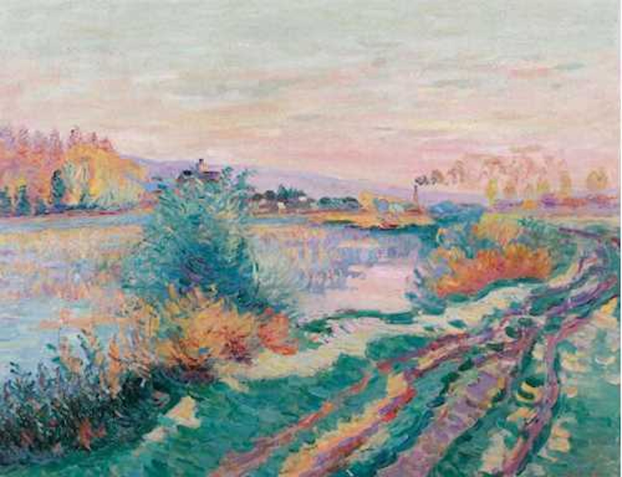 Paysage de Villeneuve-sur-Yvonne by Armand Guillaumin