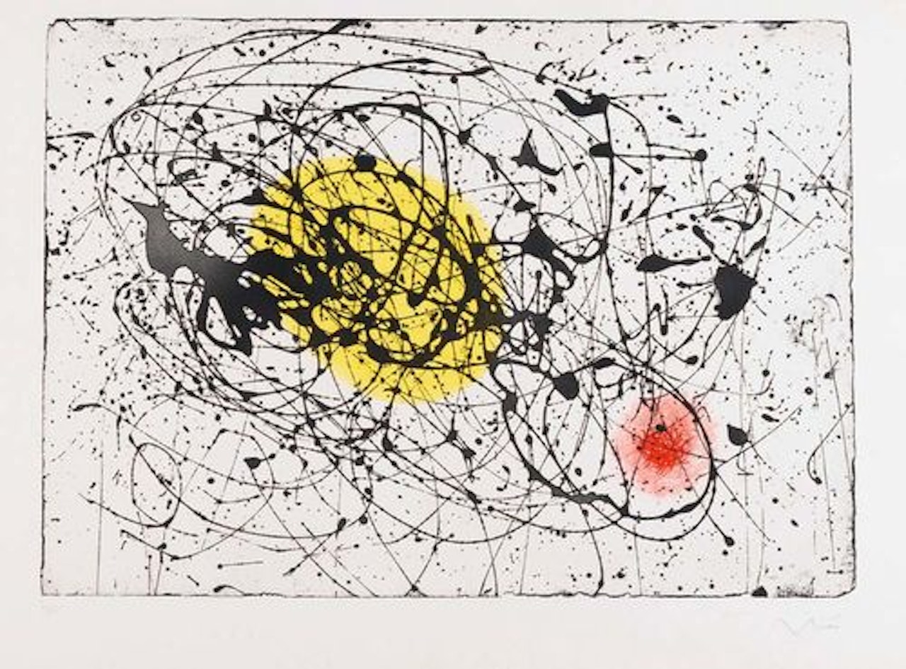 L"oiseau lune jaune by Joan Miró