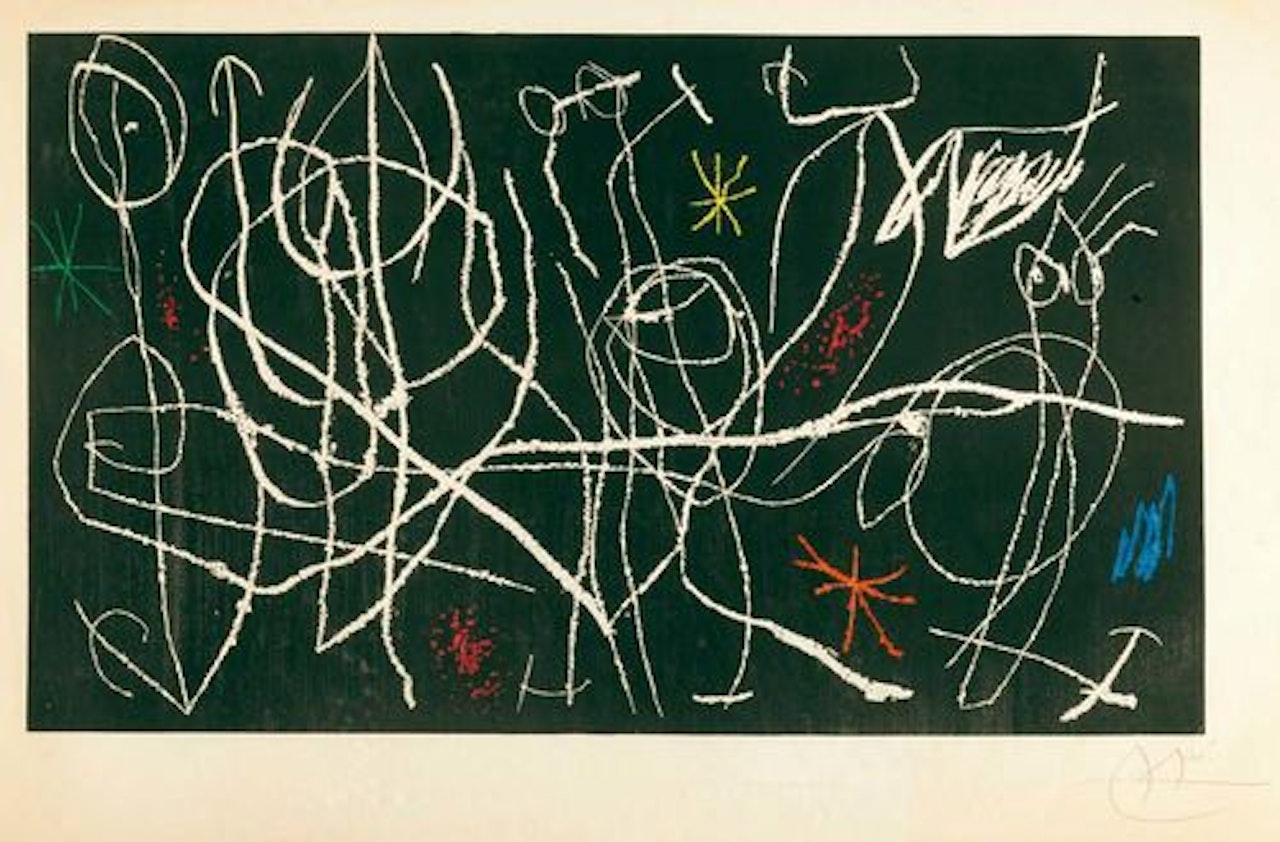 L"invite du dimanche II by Joan Miró