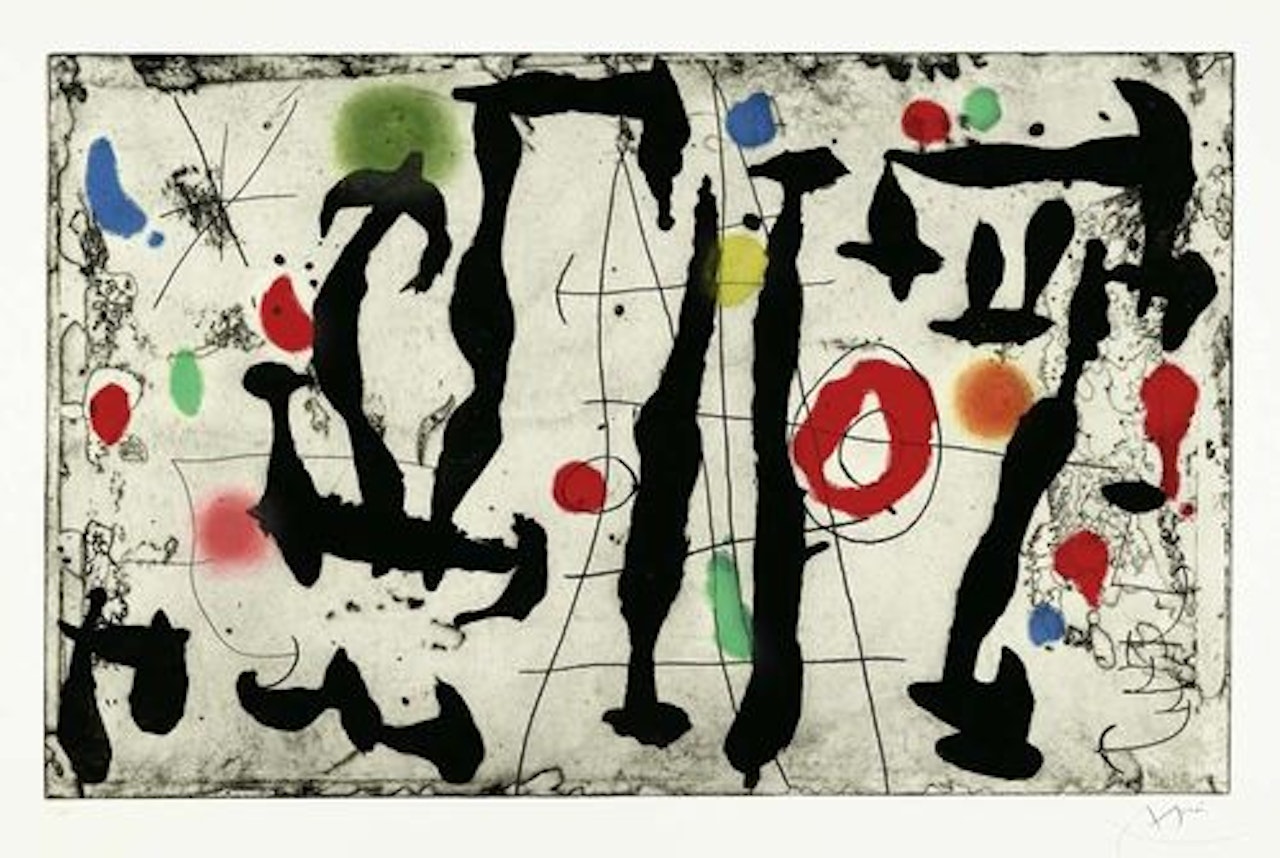 Tracé sur la paroi IV by Joan Miró