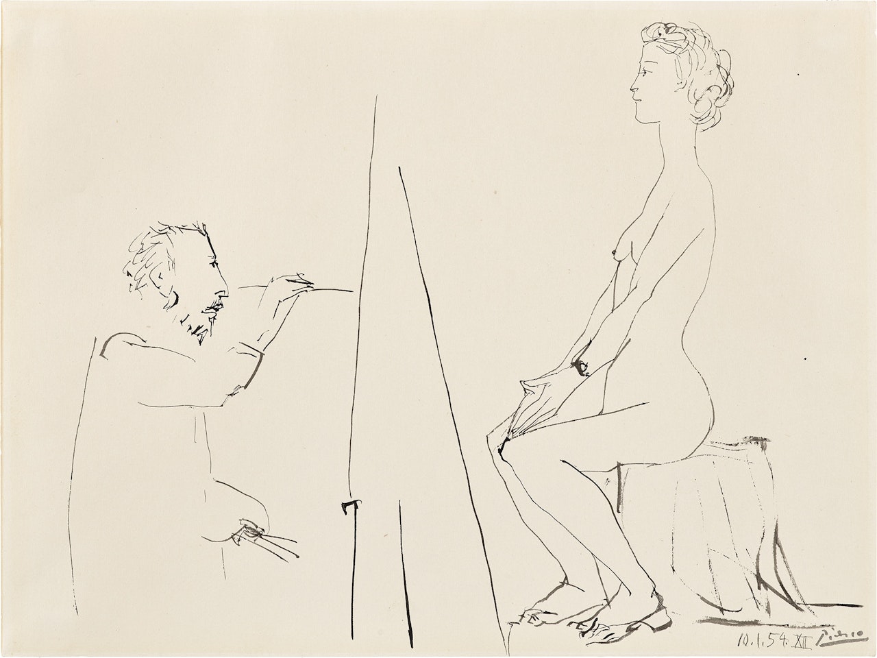 Peintre et Modèle by Pablo Picasso