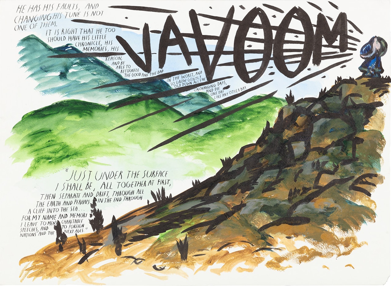 No title (He has his...) by Raymond Pettibon