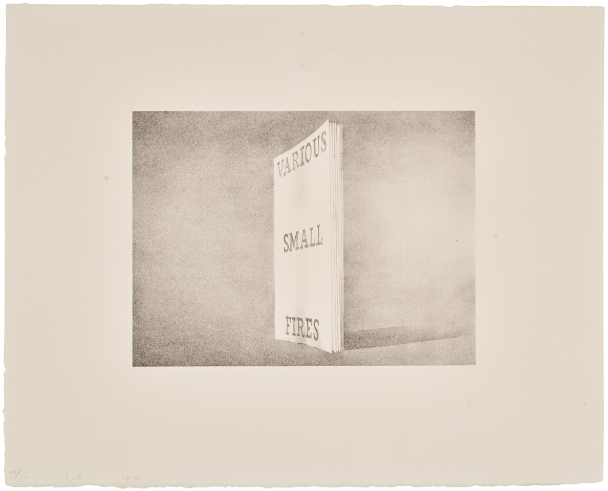 Various Small Fires, from Book Covers; Various Small Fires, from Book Covers by Ed Ruscha