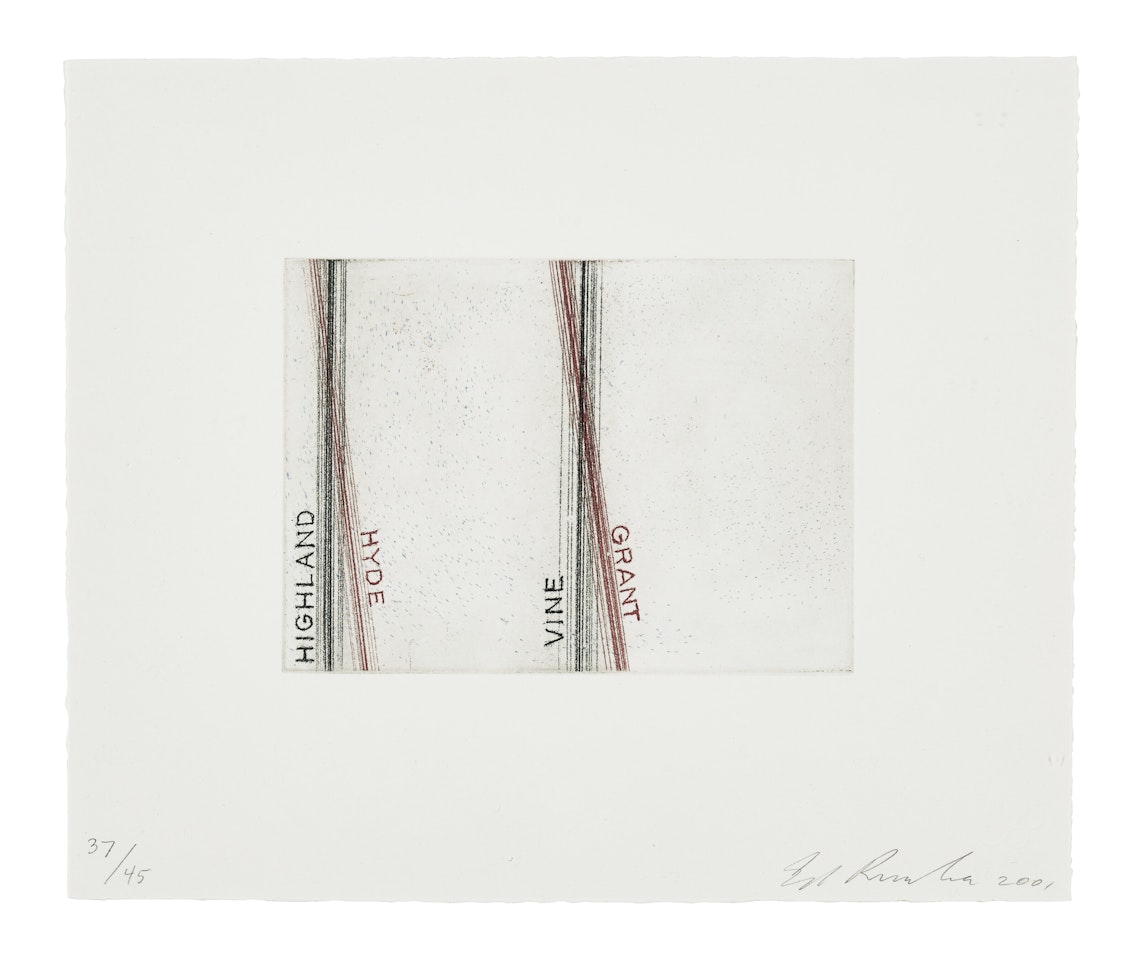Highland, Hyde, from Los Francisco San Angeles by Ed Ruscha
