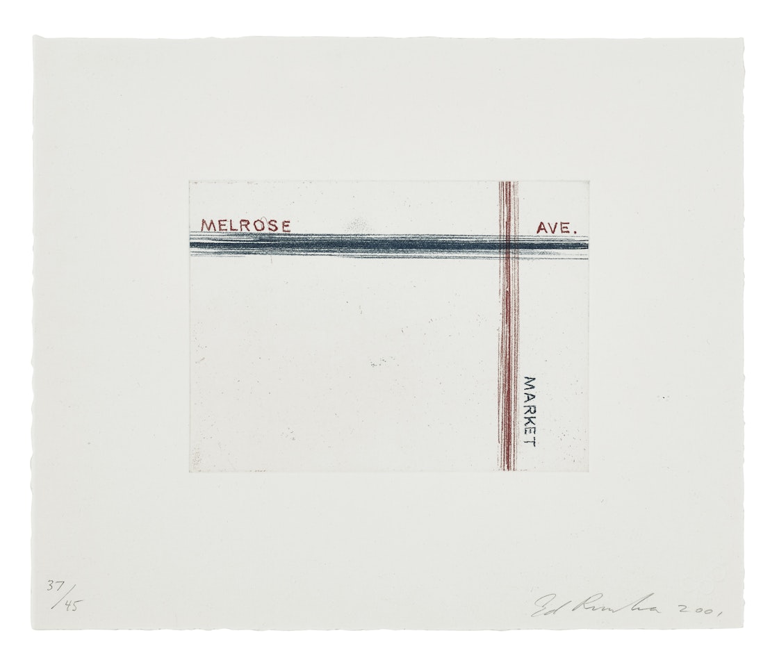 Melrose, Market, from Los Francisco San Angeles by Ed Ruscha