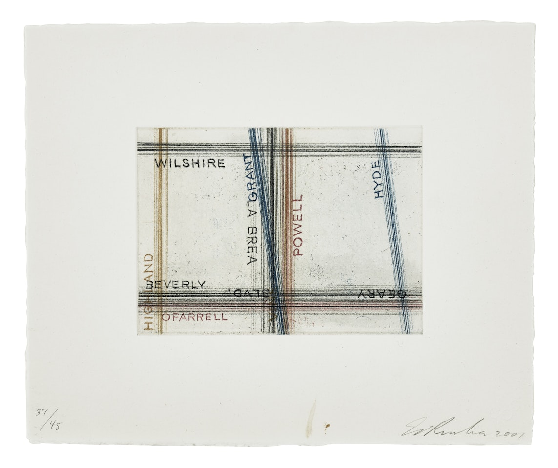 Wilshire, Grant, from Los Francisco San Angeles by Ed Ruscha