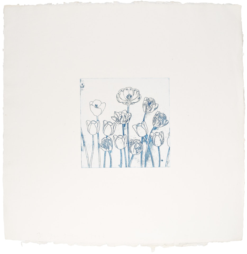 Blue Tulips by Jim Dine