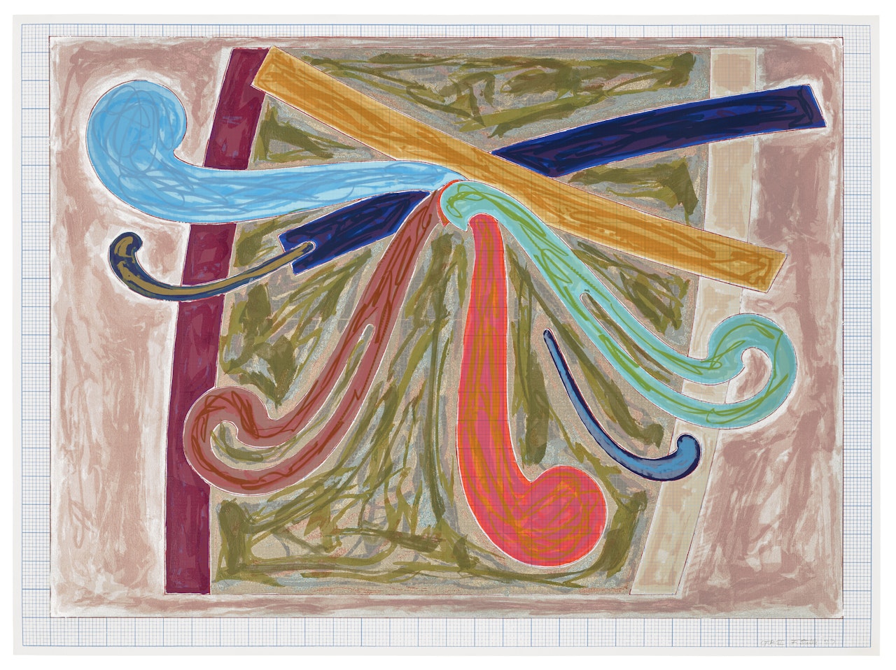 Puerto Rican Blue Pigeon, from Exotic Bird Series; Puerto Rican Blue Pigeon, from Exotic Bird Series by Frank Stella
