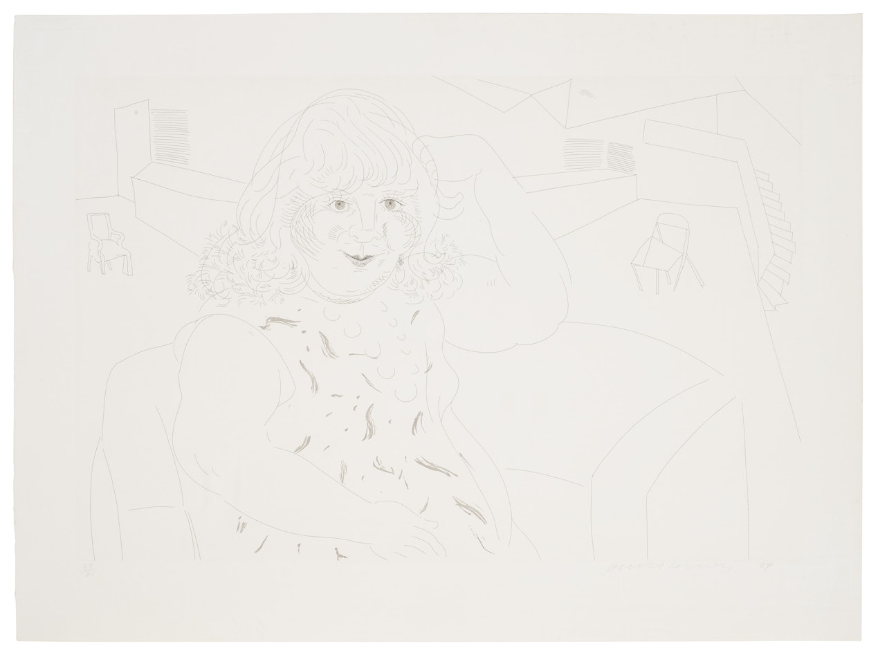 Ann in the Studio by David Hockney