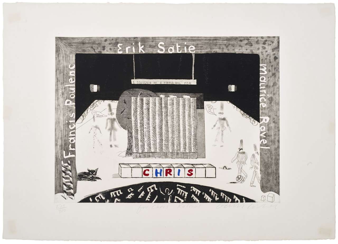 A Souvenir for a Triple Bill (For Chris) by David Hockney
