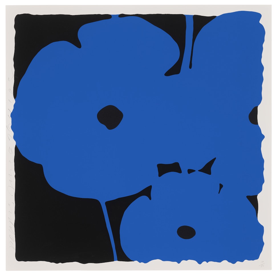 Poppies, June 6, 2011 (Blue), from Six Poppies; Poppies, June 6, 2011 (Blue), from Six Poppies by Donald Sultan