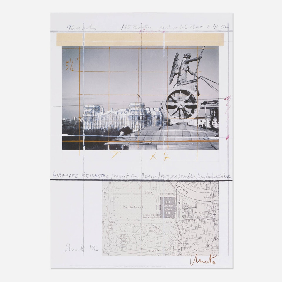 Wrapped Reichstag, Project for Berlin V by Christo