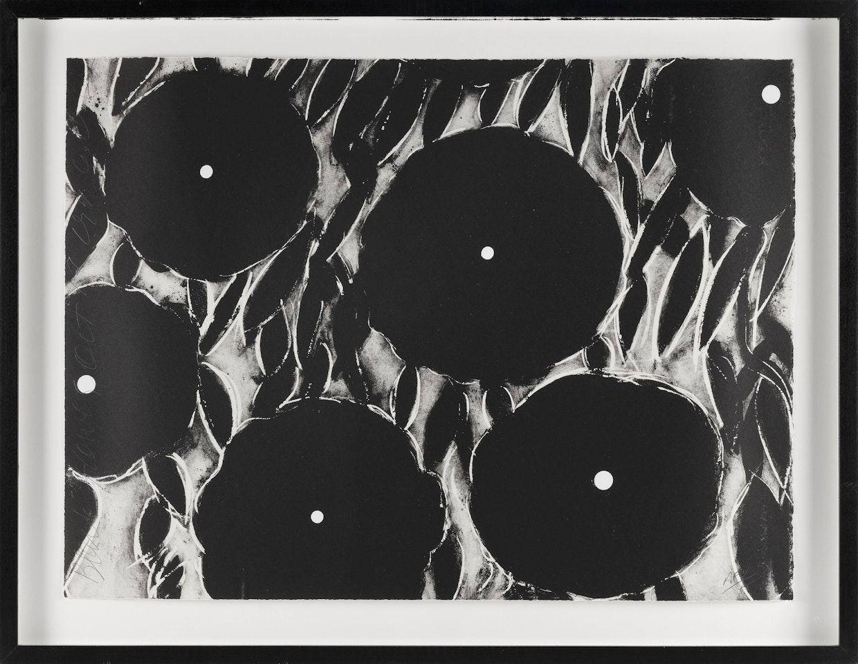 "Black Flowers" by Donald Sultan