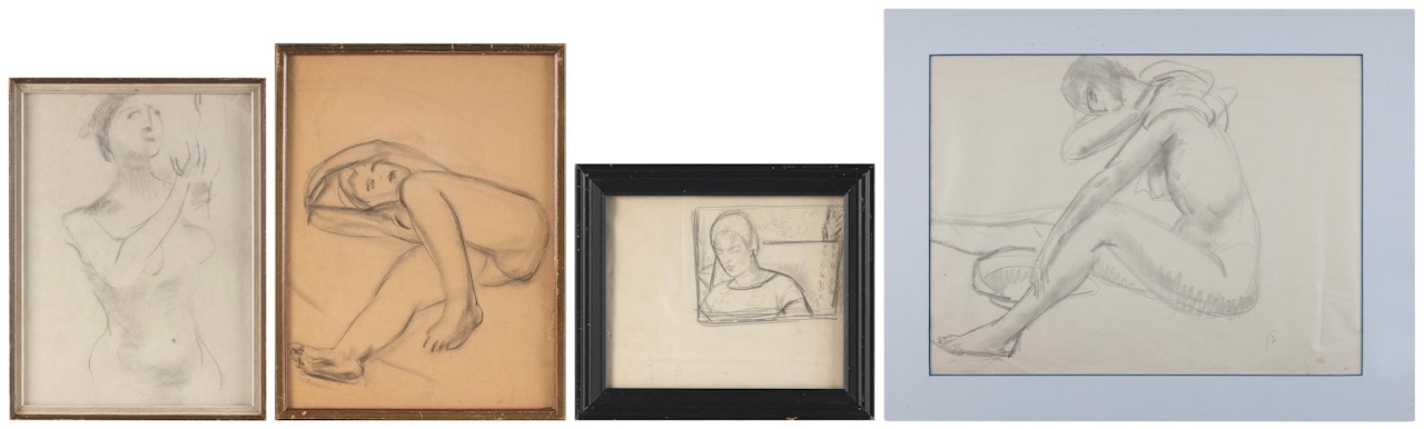 Four figure studies by André Lhote