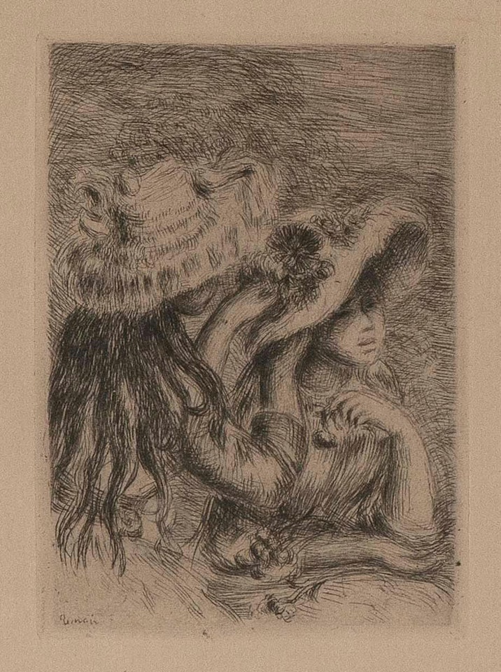 Le Chapeau Épinglé (3e planche) by Pierre-Auguste Renoir