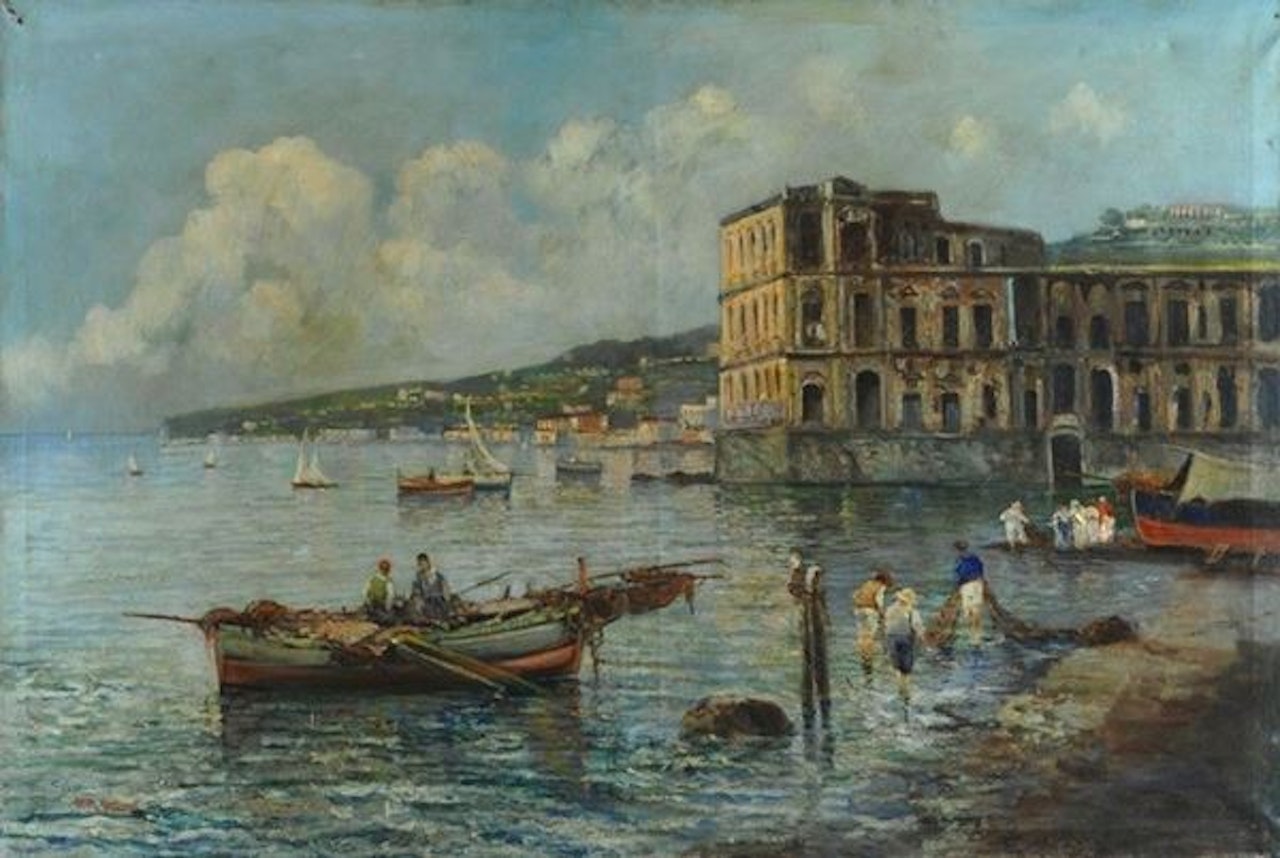 Fishermen in the Gulf of Naples by Fausto Pratella