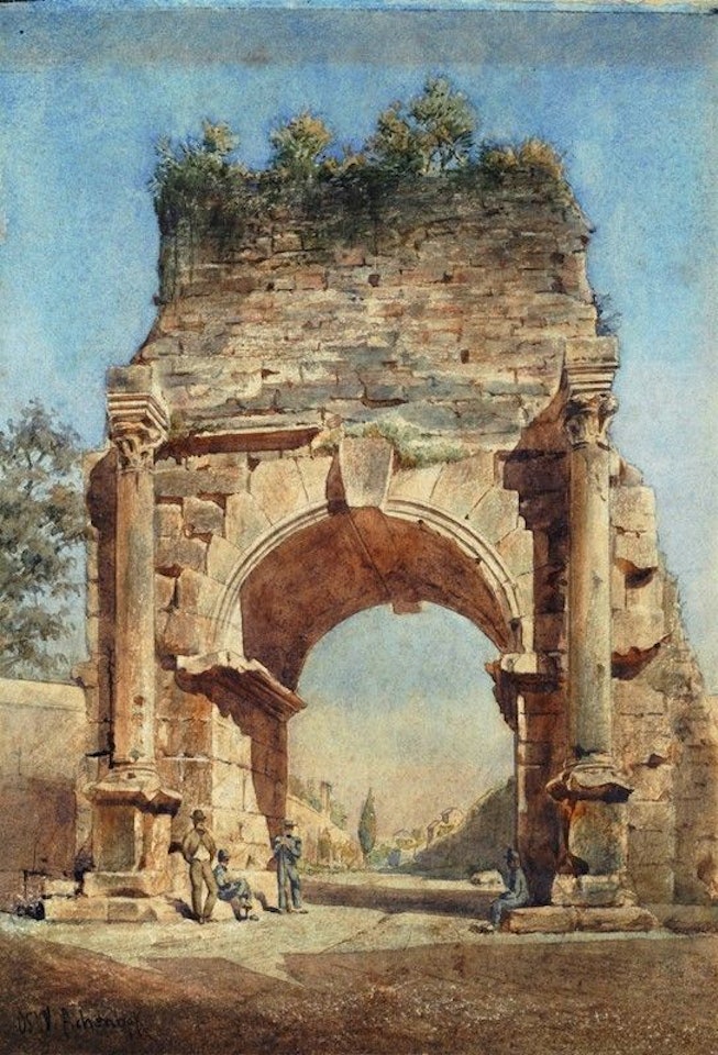 Scorcio di Roma antica by Oswald Achenbach