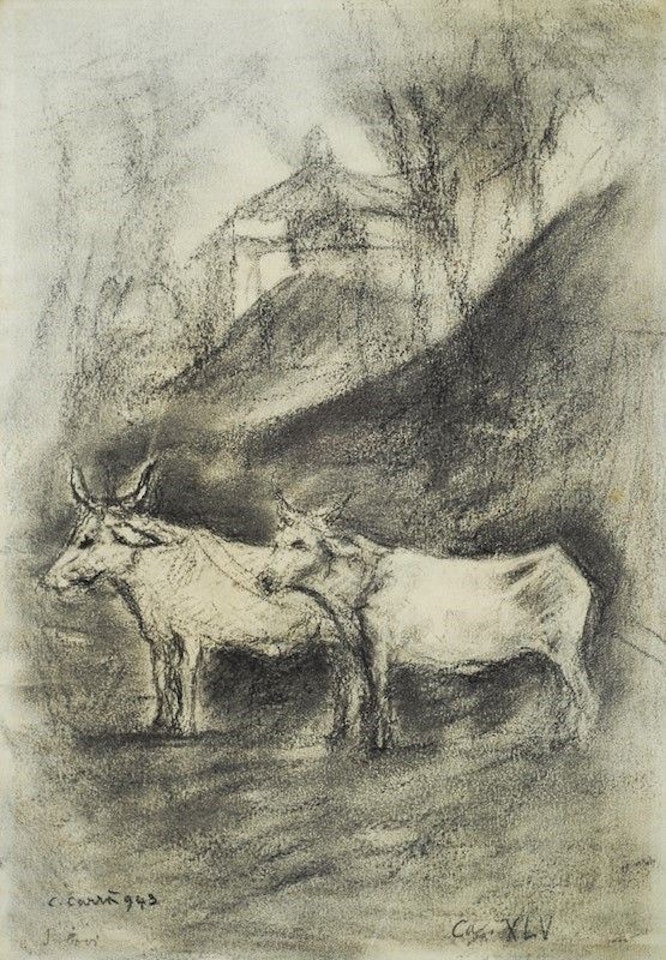 The Oxen by Carlo Carra