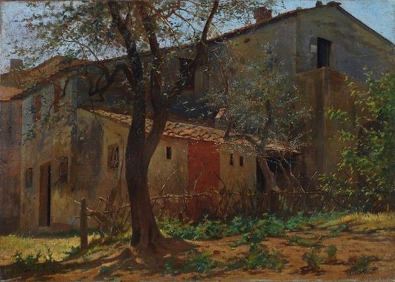 Cottage in Castiglioncello by Luigi Bechi