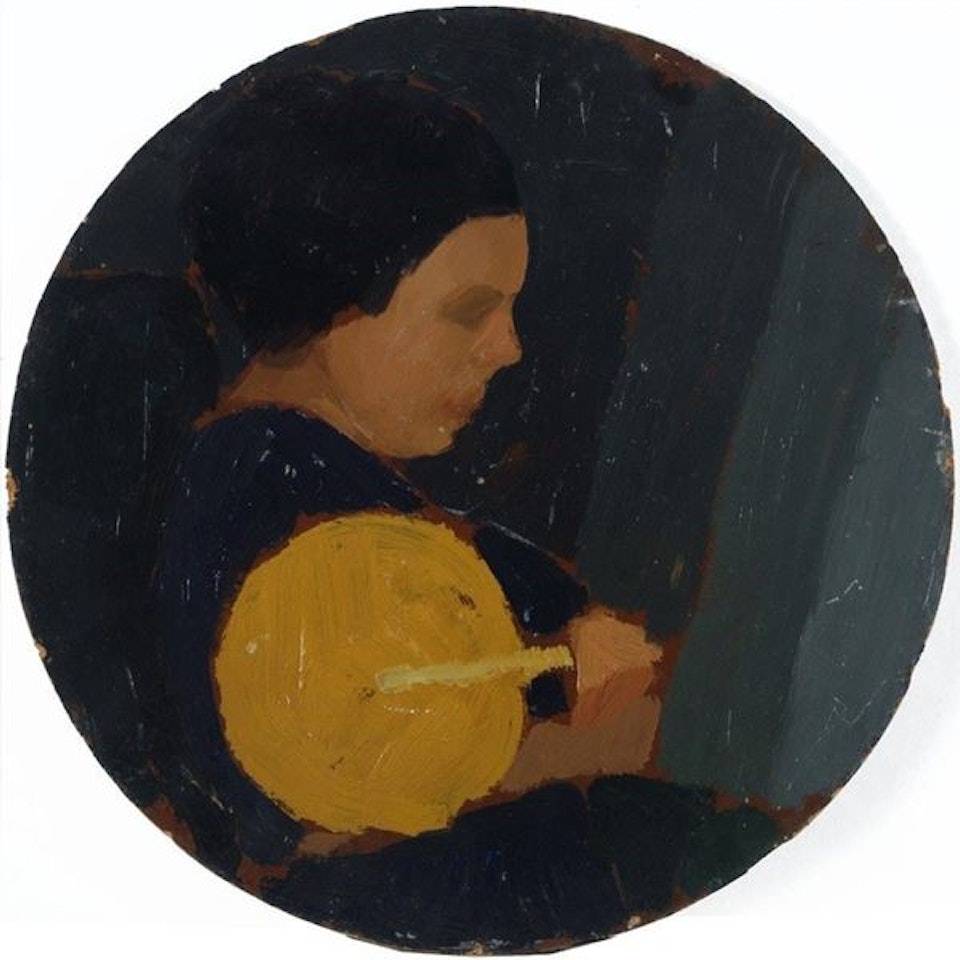 The yellow fan by Oscar Ghiglia