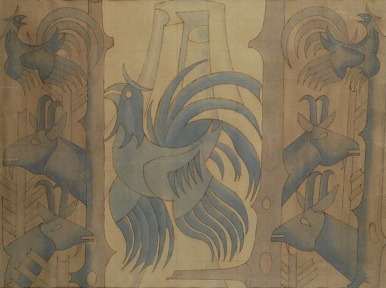 Study for the Hunt by Fortunato Depero