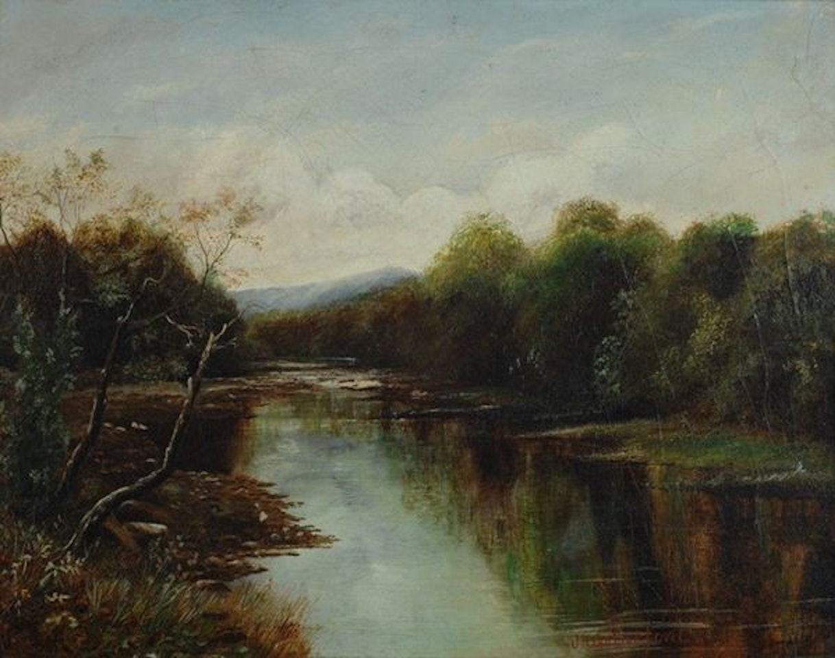 Landscape with Stream by English School