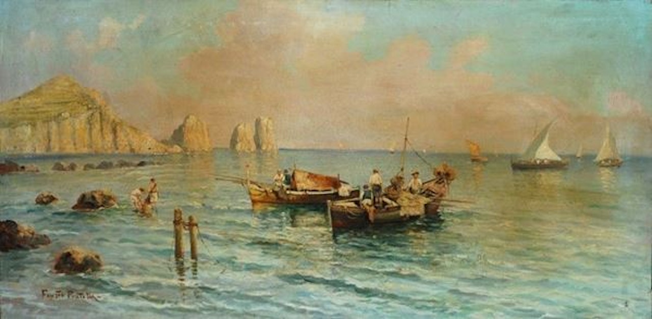 Fishing boats by Fausto Pratella