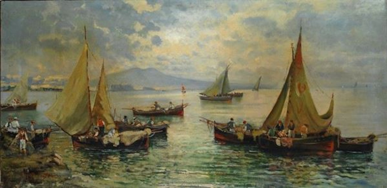 Fishing boats by Fausto Pratella