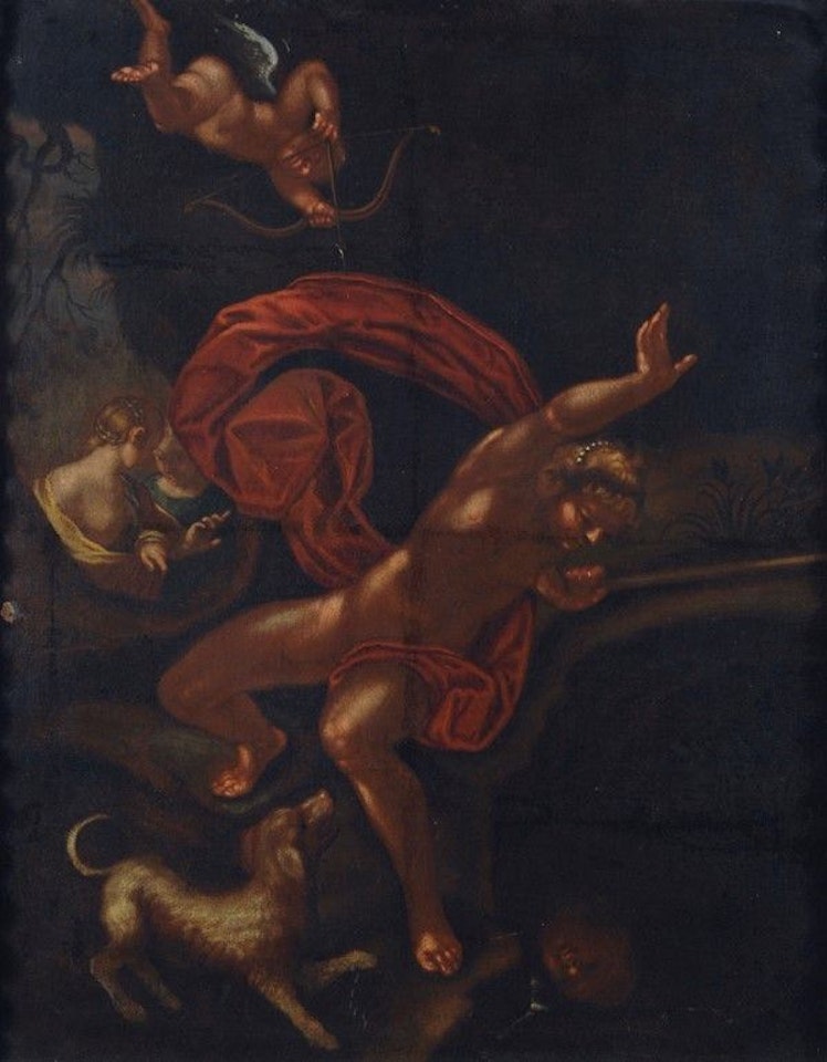 Venus and love by Venetian School