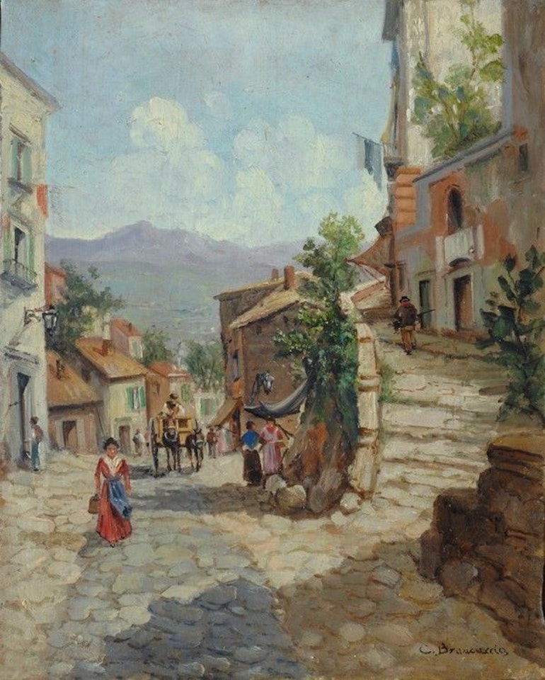 Village scene by Carlo Brancaccio